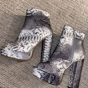 Snake skin heels